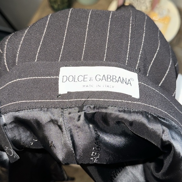 Dolce & Gabbana Vintage Black Stripe Pencil Skirt EUC - Picture 5 of 7